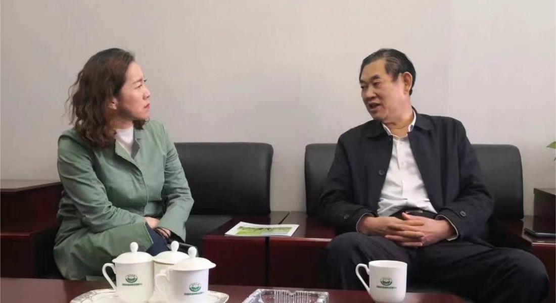李振国主任在绿色基地东办公区接见基地新疆地区工作委员会秘书长宋冰